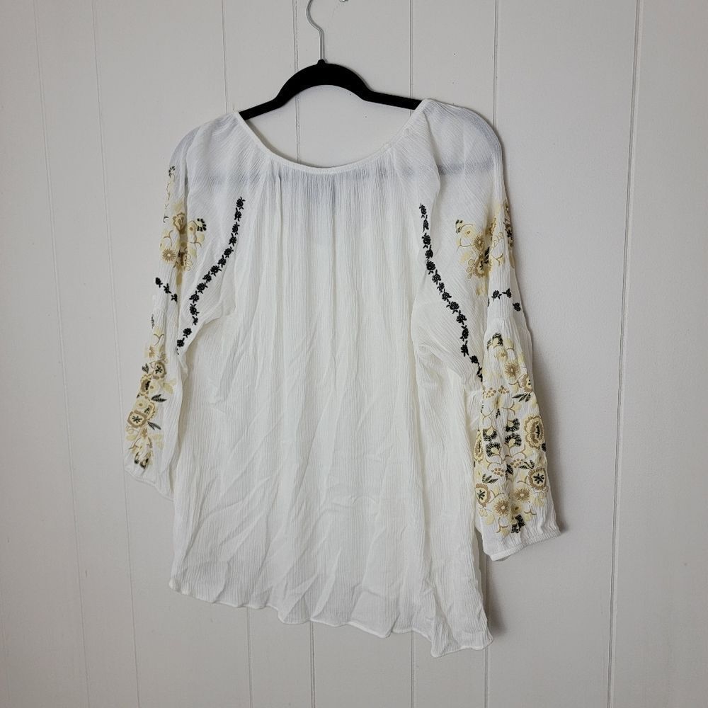 Embroidered blouse long sleeve - Picture 4 of 4